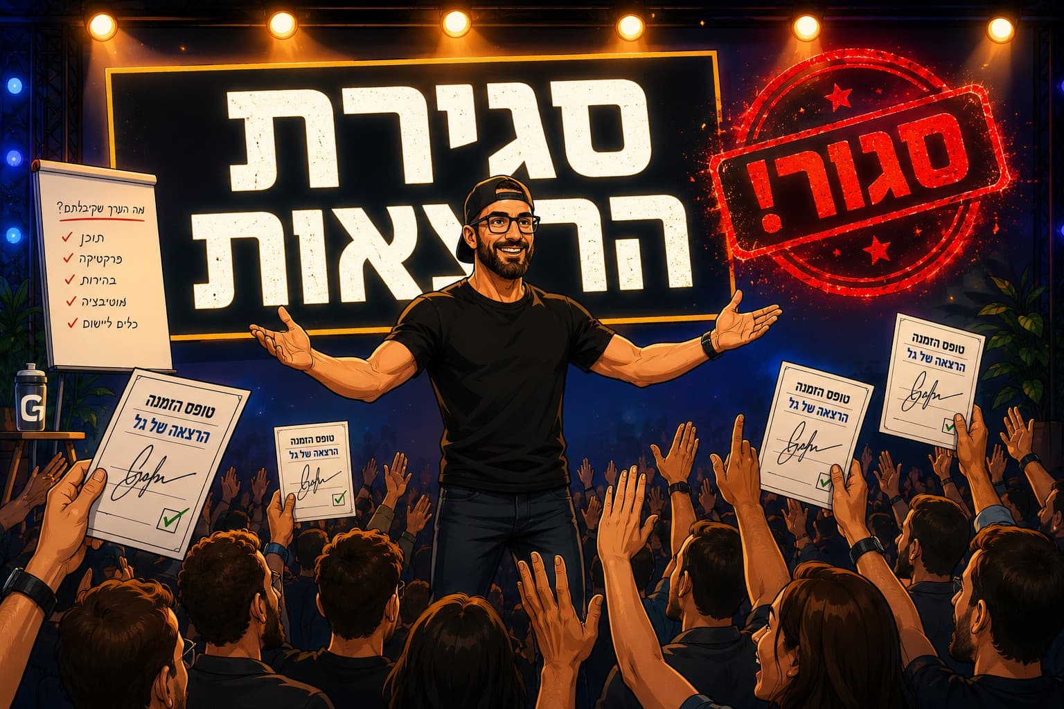 הדרך הפשוטה לסגור הרצאות בתשלום, עוד היום
